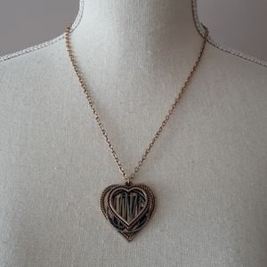 Tri color LOVE necklace